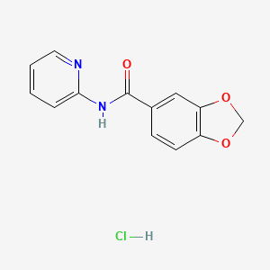 molecular formula C13H11ClN2O3 B5139717 N-2-pyridinyl-1,3-benzodioxole-5-carboxamide hydrochloride 