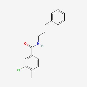 molecular formula C17H18ClNO B5139761 3-chloro-4-methyl-N-(3-phenylpropyl)benzamide 