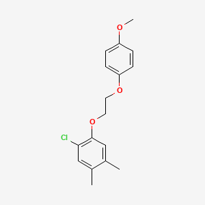 molecular formula C17H19ClO3 B5139785 1-chloro-2-[2-(4-methoxyphenoxy)ethoxy]-4,5-dimethylbenzene 