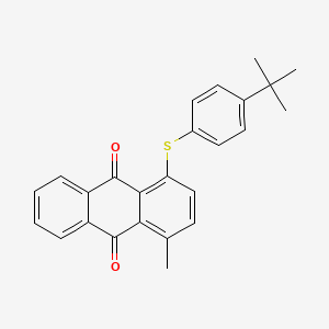 molecular formula C25H22O2S B5139794 1-[(4-tert-butylphenyl)thio]-4-methylanthra-9,10-quinone 
