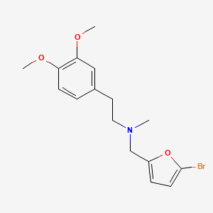 molecular formula C16H20BrNO3 B5139887 N-[(5-bromo-2-furyl)methyl]-2-(3,4-dimethoxyphenyl)-N-methylethanamine 
