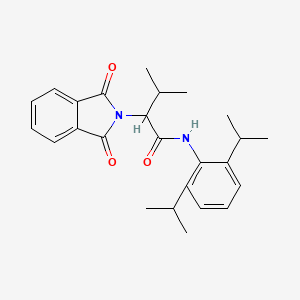 molecular formula C25H30N2O3 B5139910 N-(2,6-diisopropylphenyl)-2-(1,3-dioxo-1,3-dihydro-2H-isoindol-2-yl)-3-methylbutanamide 
