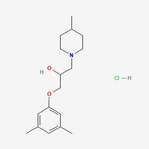 molecular formula C17H28ClNO2 B5139940 1-(3,5-dimethylphenoxy)-3-(4-methyl-1-piperidinyl)-2-propanol hydrochloride 