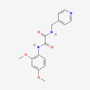 molecular formula C16H17N3O4 B5139941 N-(2,4-dimethoxyphenyl)-N'-(4-pyridinylmethyl)ethanediamide 