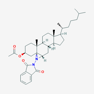molecular formula C37H52N2O4 B051400 3beta-Acetoxy-5alpha-cholestano(5,6-b)-N-phthalimidoaziridine CAS No. 118517-20-7