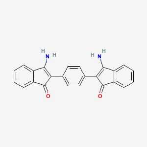 molecular formula C24H16N2O2 B5140022 2,2'-(1,4-phenylene)bis(3-amino-1H-inden-1-one) 