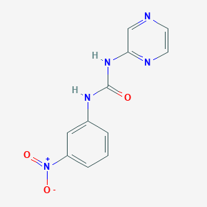 molecular formula C11H9N5O3 B5140044 N-(3-nitrophenyl)-N'-2-pyrazinylurea 