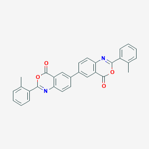 molecular formula C30H20N2O4 B5140052 2,2'-bis(2-methylphenyl)-4H,4'H-6,6'-bi-3,1-benzoxazine-4,4'-dione 