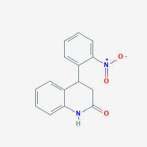 molecular formula C15H12N2O3 B5140075 4-(2-nitrophenyl)-3,4-dihydro-2(1H)-quinolinone 