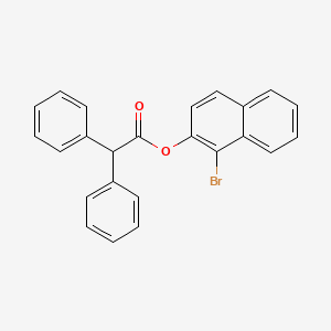 molecular formula C24H17BrO2 B5140086 1-bromo-2-naphthyl diphenylacetate 