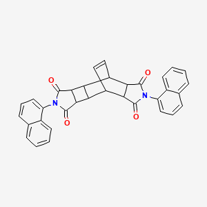 5,12-di-1-naphthyl-5,12-diazapentacyclo[7.5.2.0~2,8~.0~3,7~.0~10,14~]hexadec-15-ene-4,6,11,13-tetrone