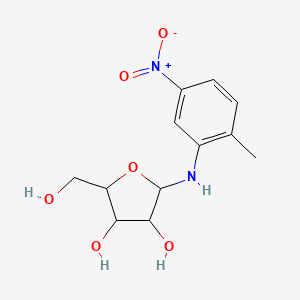 molecular formula C12H16N2O6 B5140096 N-(2-methyl-5-nitrophenyl)-alpha-D-arabinofuranosylamine 