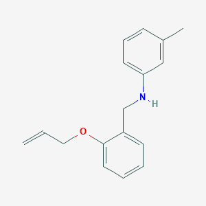 molecular formula C17H19NO B5140129 N-[2-(allyloxy)benzyl]-3-methylaniline 