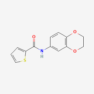 molecular formula C13H11NO3S B5140145 N-(2,3-dihydro-1,4-benzodioxin-6-yl)-2-thiophenecarboxamide 