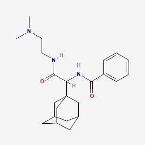 molecular formula C23H33N3O2 B5140183 N-(1-(1-adamantyl)-2-{[2-(dimethylamino)ethyl]amino}-2-oxoethyl)benzamide 