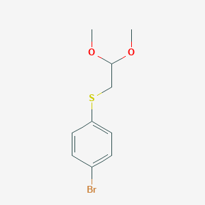 molecular formula C10H13BrO2S B051402 (4-溴苯基)(2,2-二甲氧基乙基)硫烷 CAS No. 118780-12-4