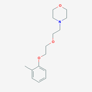 molecular formula C15H23NO3 B5140304 4-{2-[2-(2-methylphenoxy)ethoxy]ethyl}morpholine 