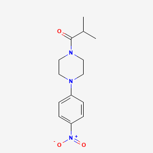 molecular formula C14H19N3O3 B5140318 1-isobutyryl-4-(4-nitrophenyl)piperazine 