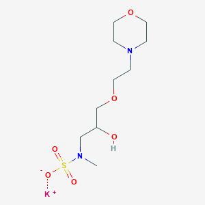 molecular formula C10H21KN2O6S B5140340 potassium {2-hydroxy-3-[2-(4-morpholinyl)ethoxy]propyl}methylsulfamate 