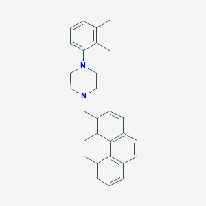 molecular formula C29H28N2 B5140341 1-(2,3-dimethylphenyl)-4-(1-pyrenylmethyl)piperazine 