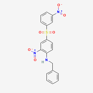 N-benzyl-2-nitro-4-[(3-nitrophenyl)sulfonyl]aniline