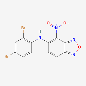 molecular formula C12H6Br2N4O3 B5140433 N-(2,4-dibromophenyl)-4-nitro-2,1,3-benzoxadiazol-5-amine 