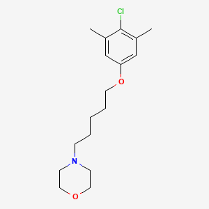 molecular formula C17H26ClNO2 B5140436 4-[5-(4-chloro-3,5-dimethylphenoxy)pentyl]morpholine 
