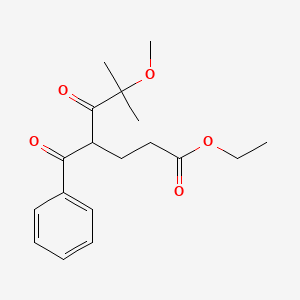 ethyl 4-benzoyl-6-methoxy-6-methyl-5-oxoheptanoate