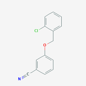 molecular formula C14H10ClNO B5140504 3-[(2-chlorobenzyl)oxy]benzonitrile 