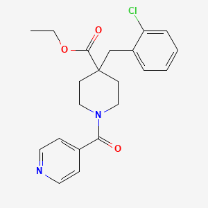 ethyl 4-(2-chlorobenzyl)-1-isonicotinoyl-4-piperidinecarboxylate