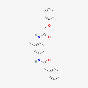 molecular formula C23H22N2O3 B5140597 N-{2-methyl-4-[(phenylacetyl)amino]phenyl}-2-phenoxyacetamide 
