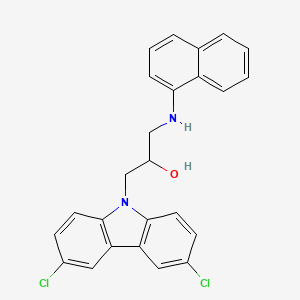 molecular formula C25H20Cl2N2O B5140620 1-(3,6-dichloro-9H-carbazol-9-yl)-3-(1-naphthylamino)-2-propanol 