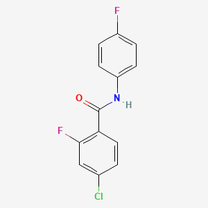 molecular formula C13H8ClF2NO B5140623 4-chloro-2-fluoro-N-(4-fluorophenyl)benzamide 