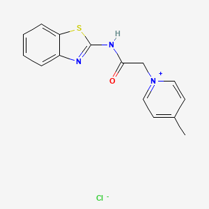 molecular formula C15H14ClN3OS B5140634 1-[2-(1,3-benzothiazol-2-ylamino)-2-oxoethyl]-4-methylpyridinium chloride 