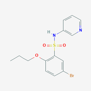 molecular formula C14H15BrN2O3S B5140646 5-bromo-2-propoxy-N-3-pyridinylbenzenesulfonamide 