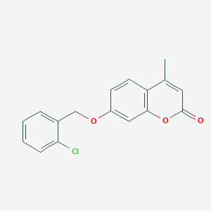 molecular formula C17H13ClO3 B5140775 7-[(2-chlorobenzyl)oxy]-4-methyl-2H-chromen-2-one 
