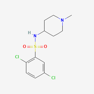 2,5-dichloro-N-(1-methyl-4-piperidinyl)benzenesulfonamide