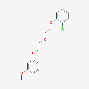 molecular formula C17H19ClO4 B5140796 1-chloro-2-{2-[2-(3-methoxyphenoxy)ethoxy]ethoxy}benzene 
