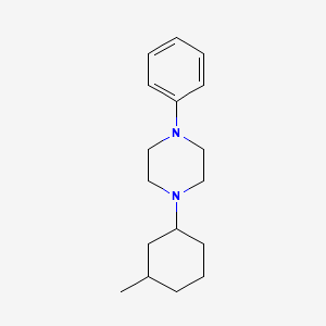 molecular formula C17H26N2 B5140860 1-(3-methylcyclohexyl)-4-phenylpiperazine 