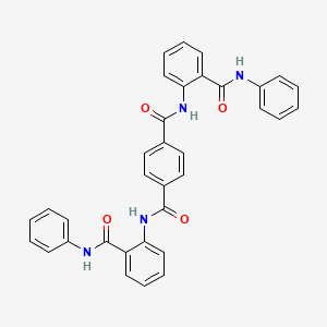 molecular formula C34H26N4O4 B5140865 N,N'-bis[2-(anilinocarbonyl)phenyl]terephthalamide CAS No. 6204-24-6