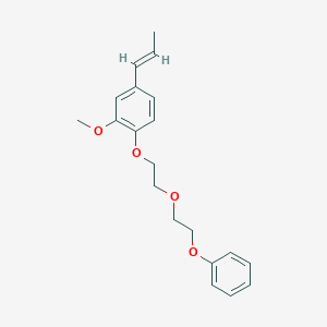 molecular formula C20H24O4 B5140873 2-methoxy-1-[2-(2-phenoxyethoxy)ethoxy]-4-(1-propen-1-yl)benzene 