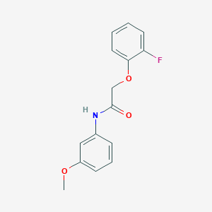 molecular formula C15H14FNO3 B5140889 2-(2-fluorophenoxy)-N-(3-methoxyphenyl)acetamide 