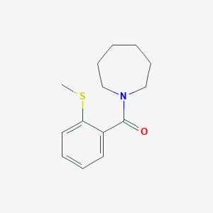 molecular formula C14H19NOS B5140956 1-[2-(methylthio)benzoyl]azepane 