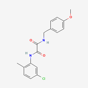molecular formula C17H17ClN2O3 B5140978 N-(5-chloro-2-methylphenyl)-N'-(4-methoxybenzyl)ethanediamide 