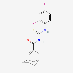 N-{[(2,4-difluorophenyl)amino]carbonothioyl}-1-adamantanecarboxamide