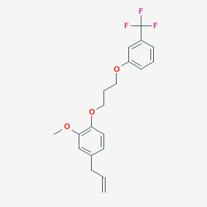 molecular formula C20H21F3O3 B5141051 4-allyl-2-methoxy-1-{3-[3-(trifluoromethyl)phenoxy]propoxy}benzene 