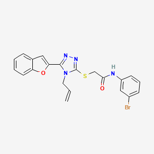 molecular formula C21H17BrN4O2S B5141067 2-{[4-allyl-5-(1-benzofuran-2-yl)-4H-1,2,4-triazol-3-yl]thio}-N-(3-bromophenyl)acetamide 