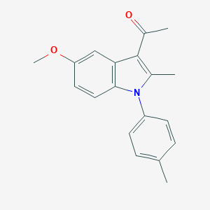 molecular formula C19H19NO2 B514108 1-[5-methoxy-2-methyl-1-(4-methylphenyl)-1H-indol-3-yl]ethanone CAS No. 95279-17-7
