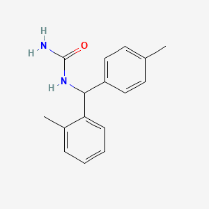 molecular formula C16H18N2O B5141085 N-[(2-methylphenyl)(4-methylphenyl)methyl]urea 