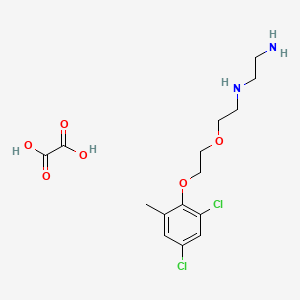 molecular formula C15H22Cl2N2O6 B5141094 N-{2-[2-(2,4-dichloro-6-methylphenoxy)ethoxy]ethyl}-1,2-ethanediamine oxalate 